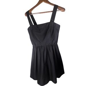 Alice + Olivia Fit & Flare Mini Dress Lace-up back sleeveless LBD Size 12 NWT